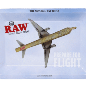 RAW Metal Rolling Tray - 7" x 5" - Flying High