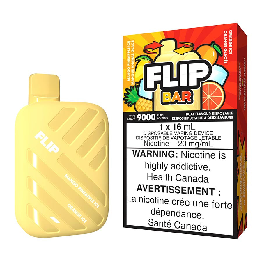 Flip Bar Disposable Vape Device - Mango Pineapple Ice And Orange Ice