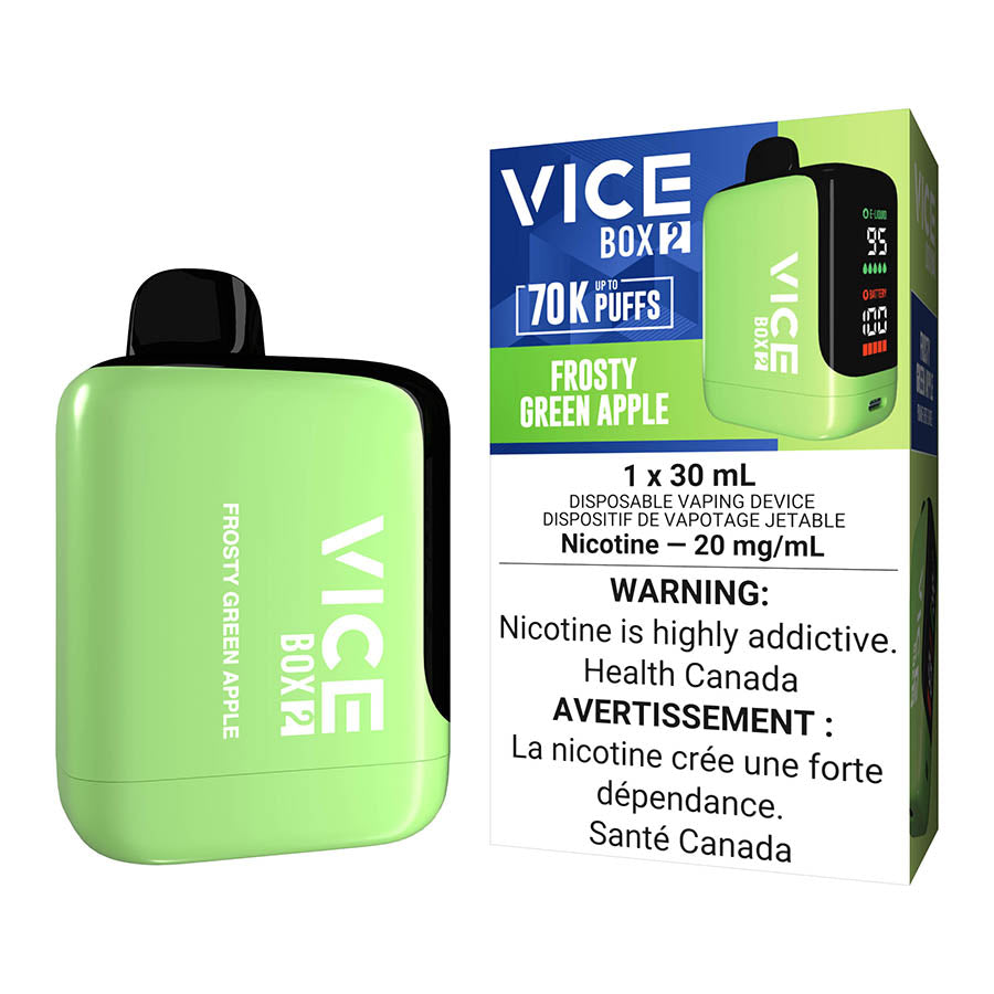 Vice Box 2 Disposable Vape Device - Frosty Green Apple