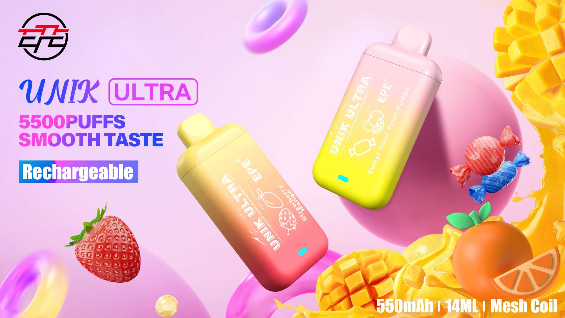 Vape Descartável 5500 Puffs – Cool Mint – Unik Ultra - Image 2