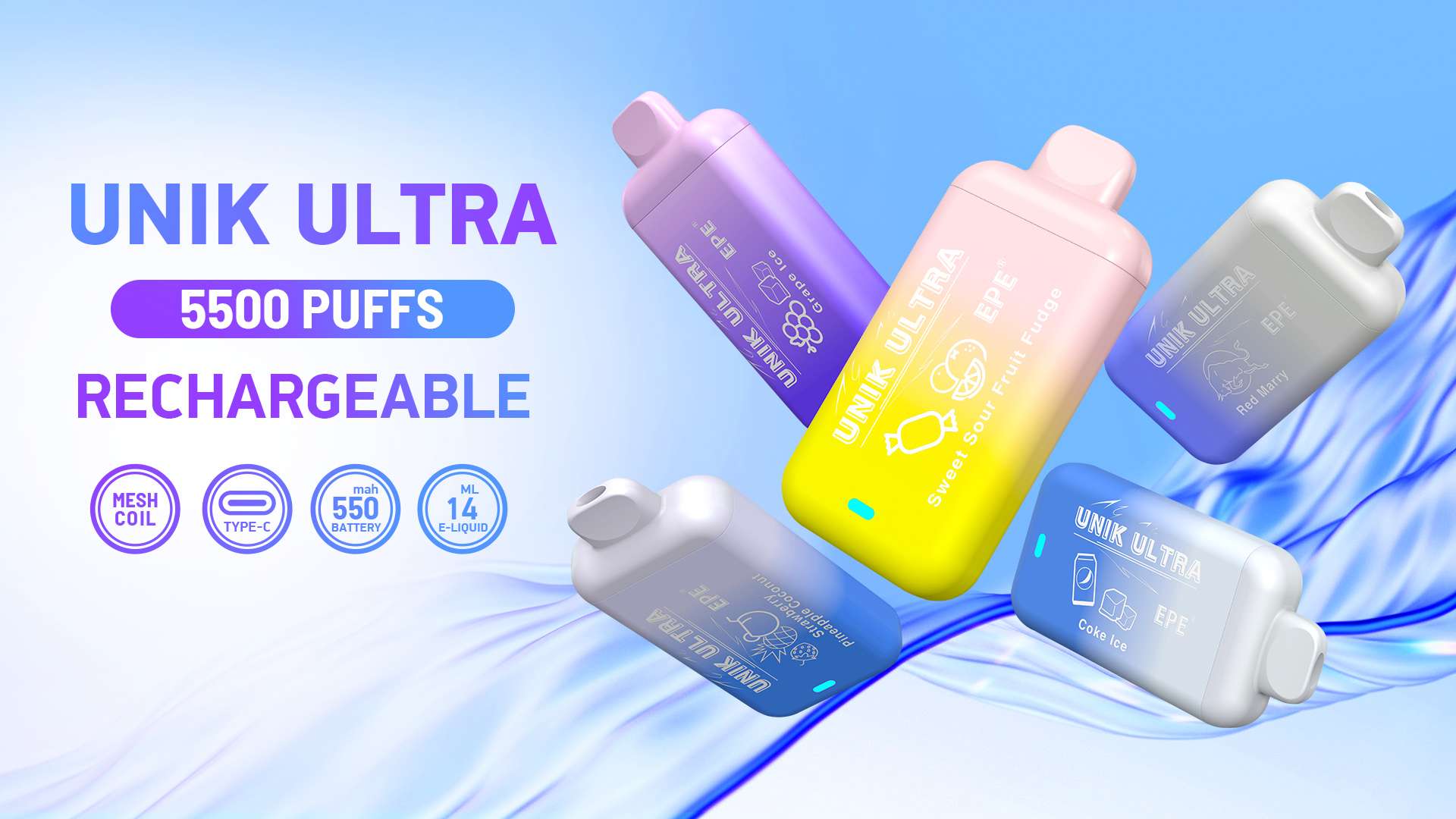 Vape Descartável 5500 Puffs – Cool Mint – Unik Ultra - Image 4