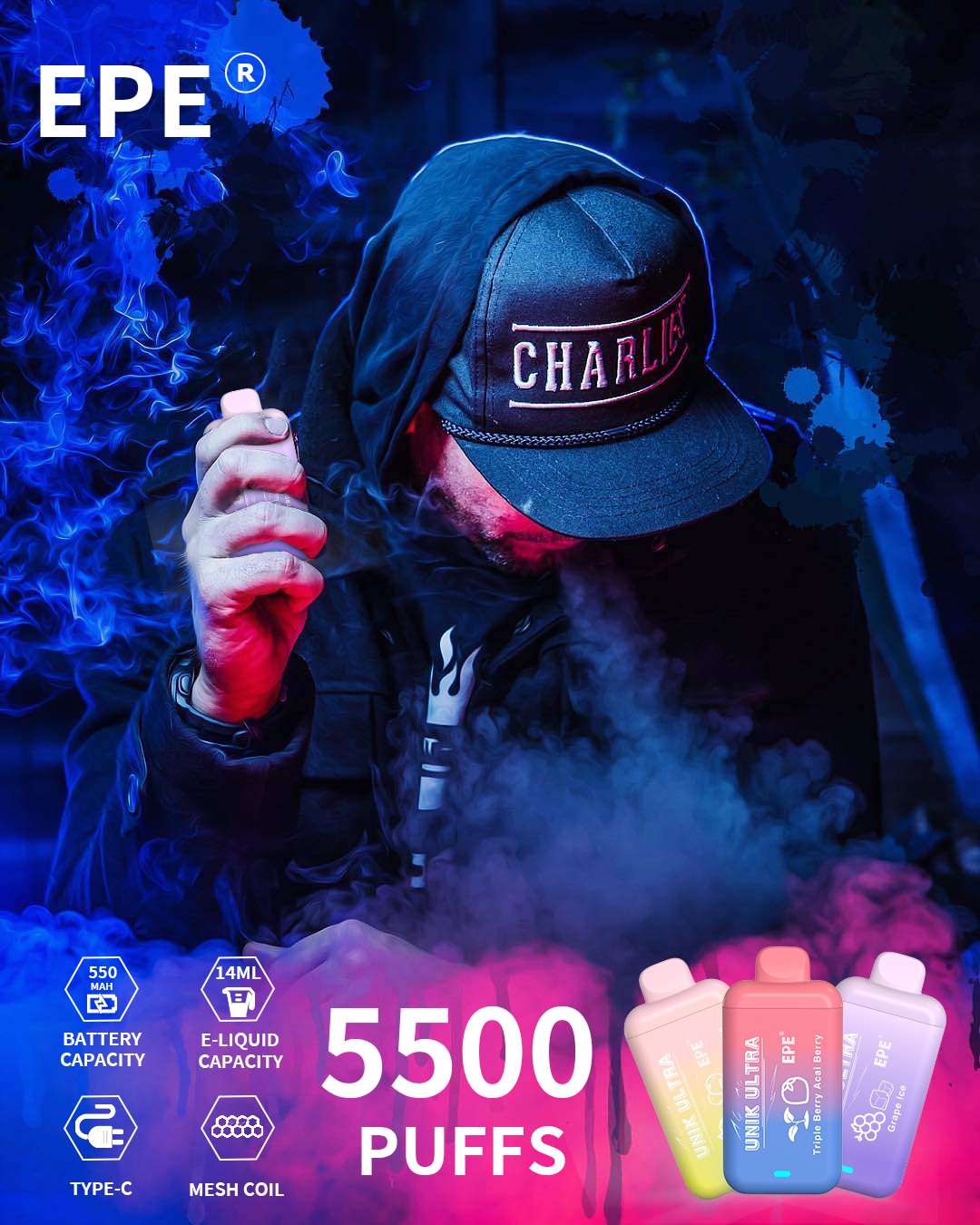 Vape Descartável 5500 Puffs – Cool Mint – Unik Ultra - Image 5
