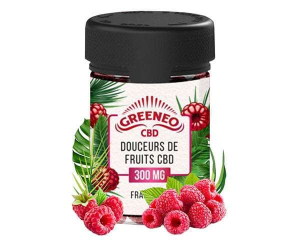 Gomas CBD 300MG – Framboesa – Greeneo