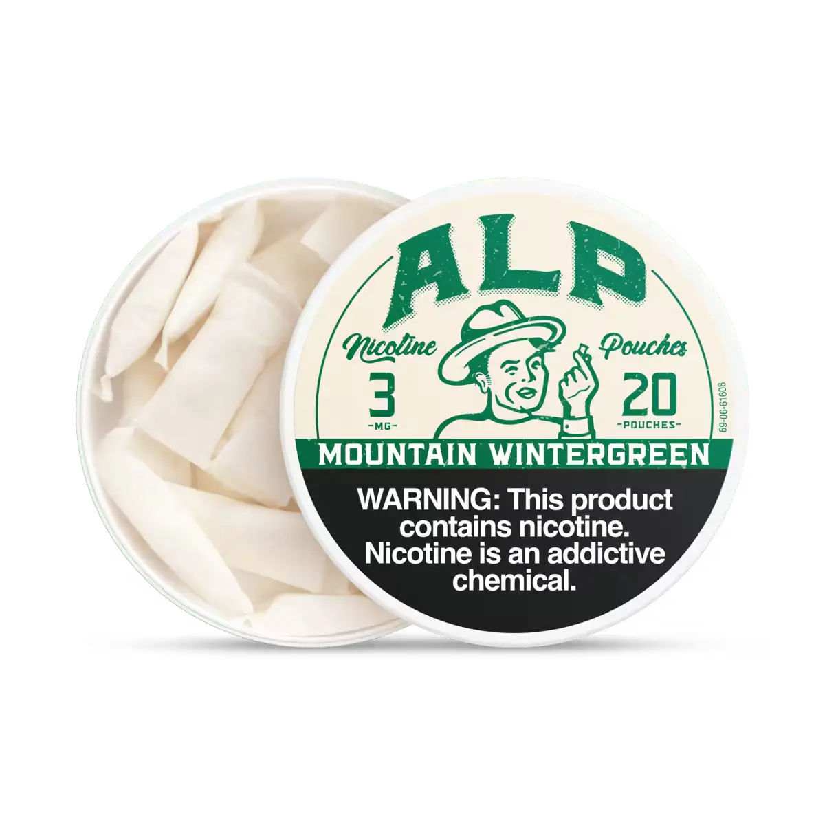 Alp Nicotine Pouches Mountain Wintergreen - 5 Pack - Image 2