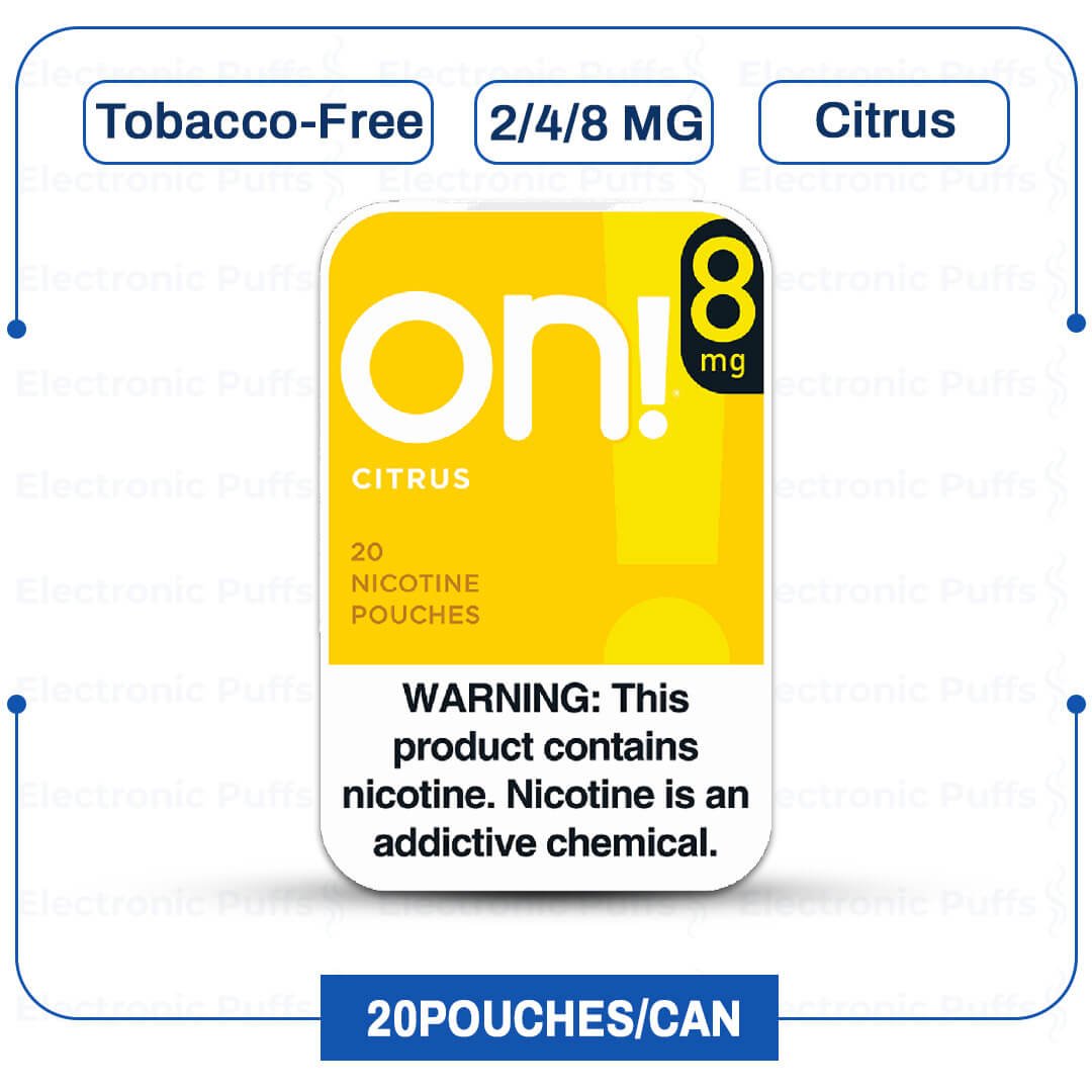 On! Citrus Mini Dry Nicotine Pouches